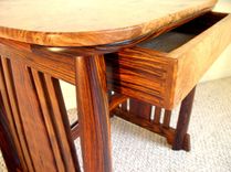 Burl Top Side Table 4 small