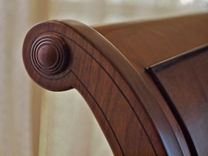 Figured Walnut Sleigh Bed 5 small