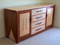 Contemporary Dresser In Bubinga & Curly Maple 1 small