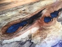Live Edge Or Natural Edge Desk With Metallic Resin 2 small