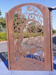 Lava Heron and Fairies Metal Gate #5313 R. O. width 36" by 60" 1 small