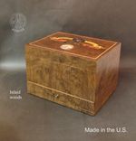 Handcrafted Inlaid Humidor Hd75-1 With Free Shipping. 1 small