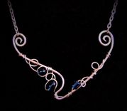 Statement Jewelry, Art Jewelry, Copper, Wife Gift,  Boho, Daughter, Gift, Mother Gift, Daughter Gift 3 small