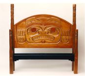 Northwest Native American Carved Beds 1 small