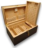 150 Count Custom Humidor Made In The U.S. Free Shipping And Engraving. 2 small