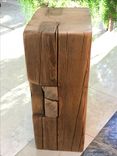 Reclaimed Beam Side Table 2 small