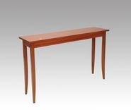 Jatoba Hall Table With Gold Gingko Leaf Inlay 1 small