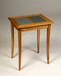 Cherry Occasional Table With Slate Top. 1 small