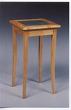 Cherry Occasional Table With Slate Top. 1 small