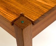 Jatoba With Malachite Cab's. 2 small