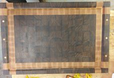 Black Walnut & Rock Maple End Grain Cutting Board 1 small