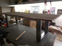 Ash Slab Modern Dining Table 3 small
