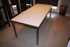Modern Stainless Steel Parson Dining Table 1 small