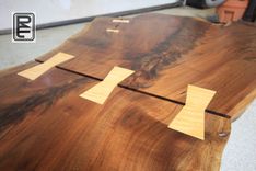 "Gunstock"  Walnut Crotch Slab Coffee Tables 2 small