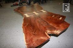 "Gunstock"  Walnut Crotch Slab Coffee Tables 3 small