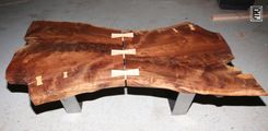 "Gunstock"  Walnut Crotch Slab Coffee Tables 5 small