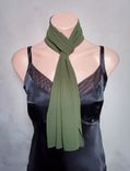 Deep Green Chiffon Scarf 5 small