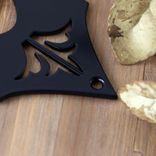 Vertical Metal House Number Sign with Vines and Fleur De Lis, 4 Digit 2 small