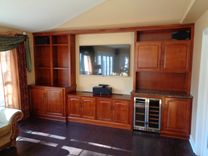 Maple Media Cabinet Wall With Dry Bar 1 small