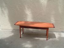 "Mittens And Slippers Ii" Antikea Danish Modern Coffee Table In Jatoba And Purpleheart 3 small