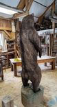 ** Example Piece ** Six Foot Tall Grizzly Bear Chainsaw Carving 4 small