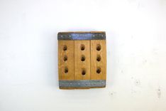 Wall Mounted Bottle Stopper Display - Nine Lives - Made From Retired California Wine Barrels 4 small