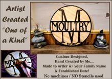Last Name, Establised, Sign,Family Name Sign,Custom,Wood 2 small