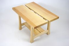 Inverted Live Edge Slab Table 4 small