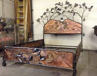Bed With Oak Tree And Blue Birds 6 small