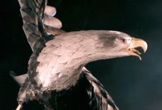 Metal Sculpture - Eagle For Us Thunderbirds 2 small