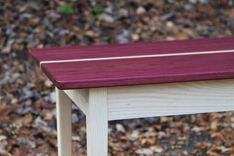 Purpleheart Coffee Table With White Washed Base 5 small