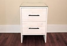 Wood Tiled Dresser/Nightstand 2 small