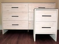 Wood Tiled Dresser/Nightstand 3 small
