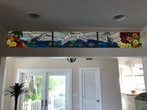 Blue Herons With Flowers 2 small