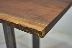Live Edge Dining Table, Wood Dining Table, Slab Dining Table, Black Walnut Dining Table 4 small