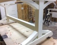 Custom Monogram On This Large Ash Country Trestle Table 5 small