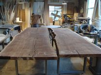 Live Edge Black Walnut Conference Room Table 4 small