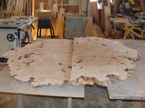 Round Live Edge Maple Burl Table 2 small