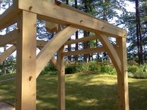 Timber Frame Garden Arbor 1 small