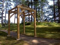 Timber Frame Garden Arbor 4 small