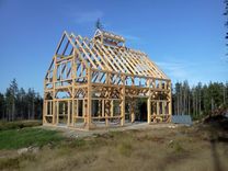 30' X 40' Timber Frame Barn W/ 6' X 12' Clerestory 1 small