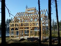 30' X 40' Timber Frame Barn W/ 6' X 12' Clerestory 3 small