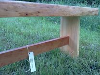 Live Edge Cherry Slab Table W/ Pine Legs 3 small