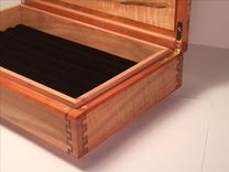 Custom Display Box  Beautiful Double Dovetail Joinery / Carbon Fiber And Epoxy Inlay 5 small