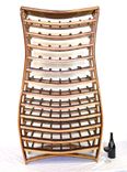 Large Wine Rack - Voluptuous - Made From Retired California Wine Barrels 2 small