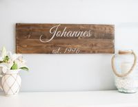 Last Name Sign - Family Name Established Sign - Personalized Signs For Home 5 small