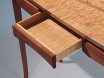 The Arch Hall Table, Quilted Maple And Sapele 2 small