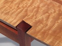 The Arch Hall Table, Quilted Maple And Sapele 3 small