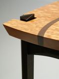 Quilted Maple And Walnut Entry Table 7 small