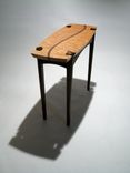 Quilted Maple And Walnut Entry Table 4 small